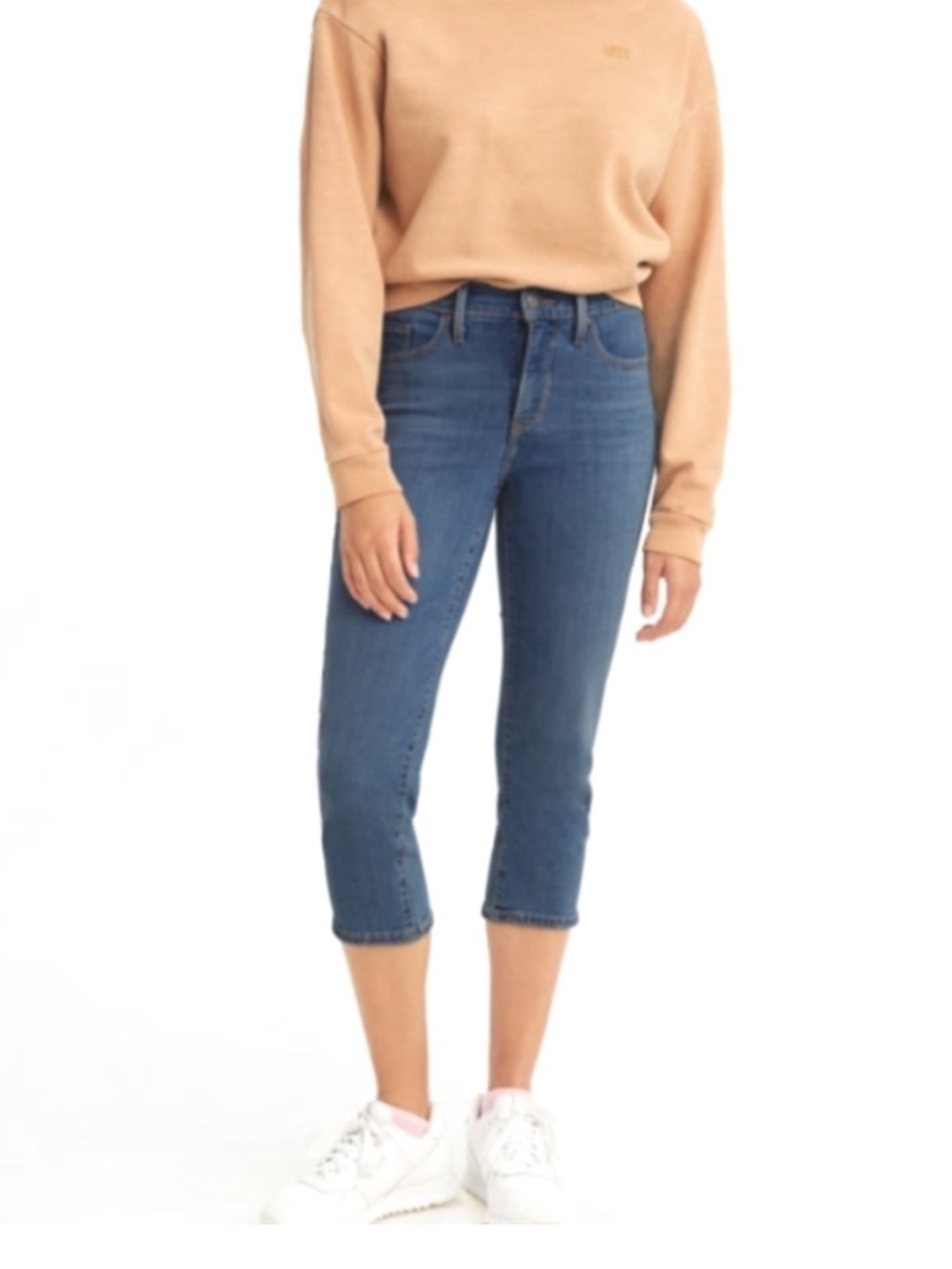 Levi's 311 Shaping Skinny Capri Blue Blue Jeans 26 NWT